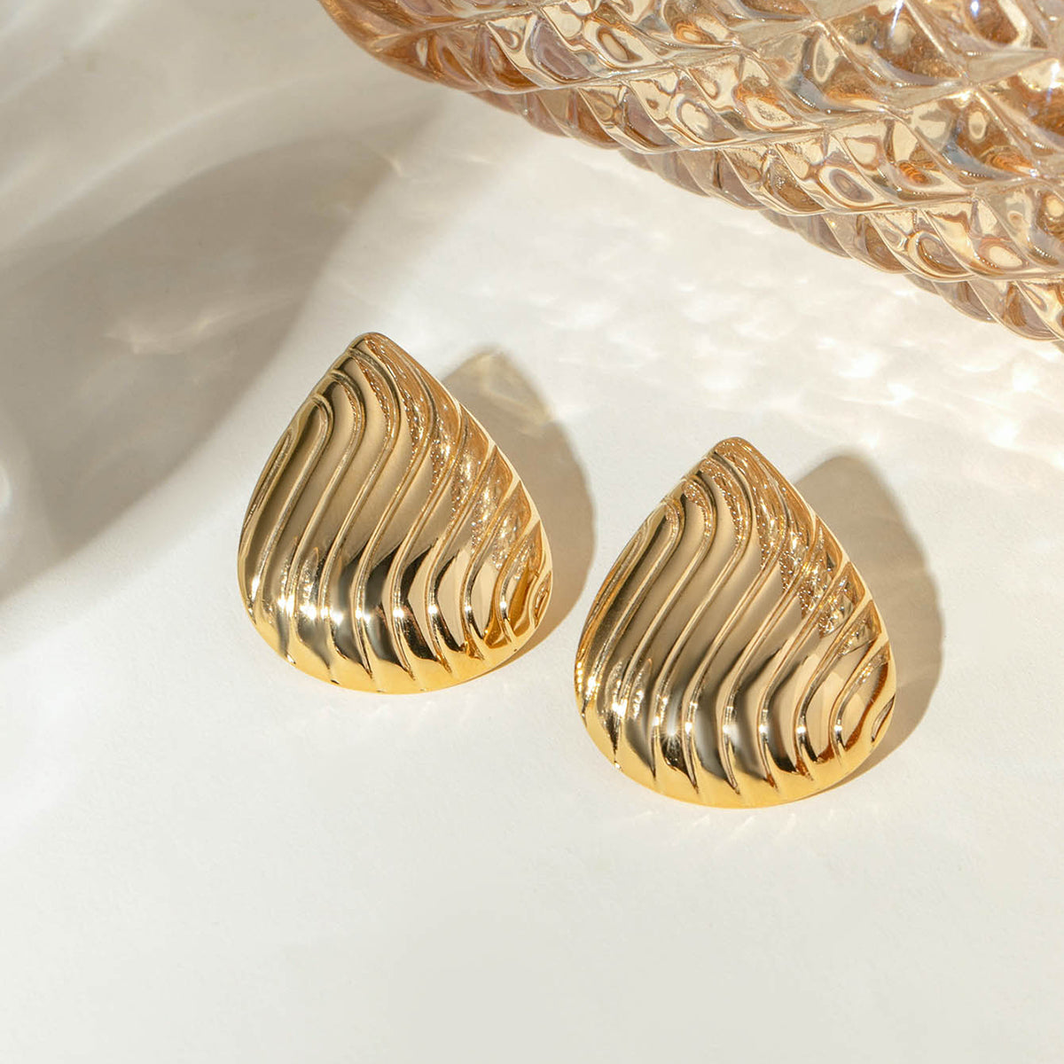 Chunky Teardrop Statement Earrings