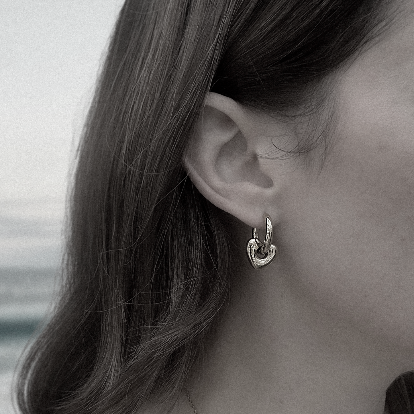 heart hoops gold