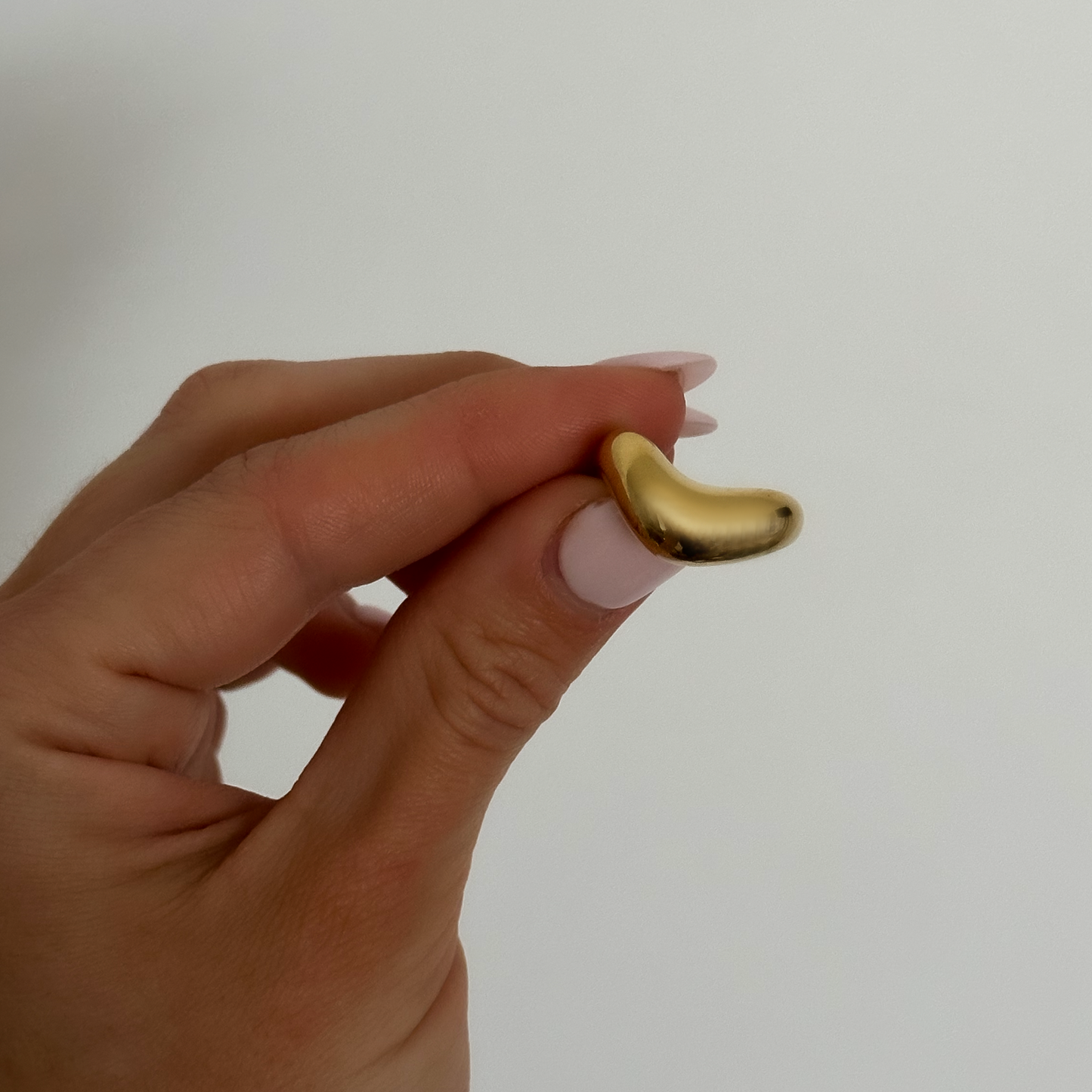 IRREGULAR HEART RING GOLD