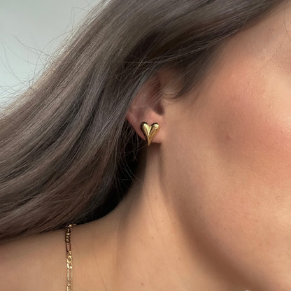 PUFFY HEART EARRINGS