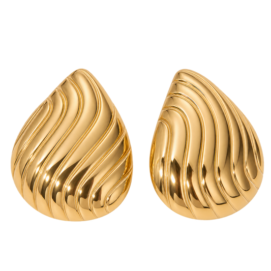 Chunky Teardrop Statement Earrings