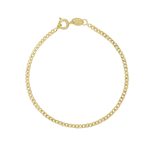 DAINTY CURB BRACELET GOLD