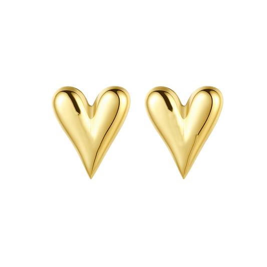 PUFFY HEART EARRINGS