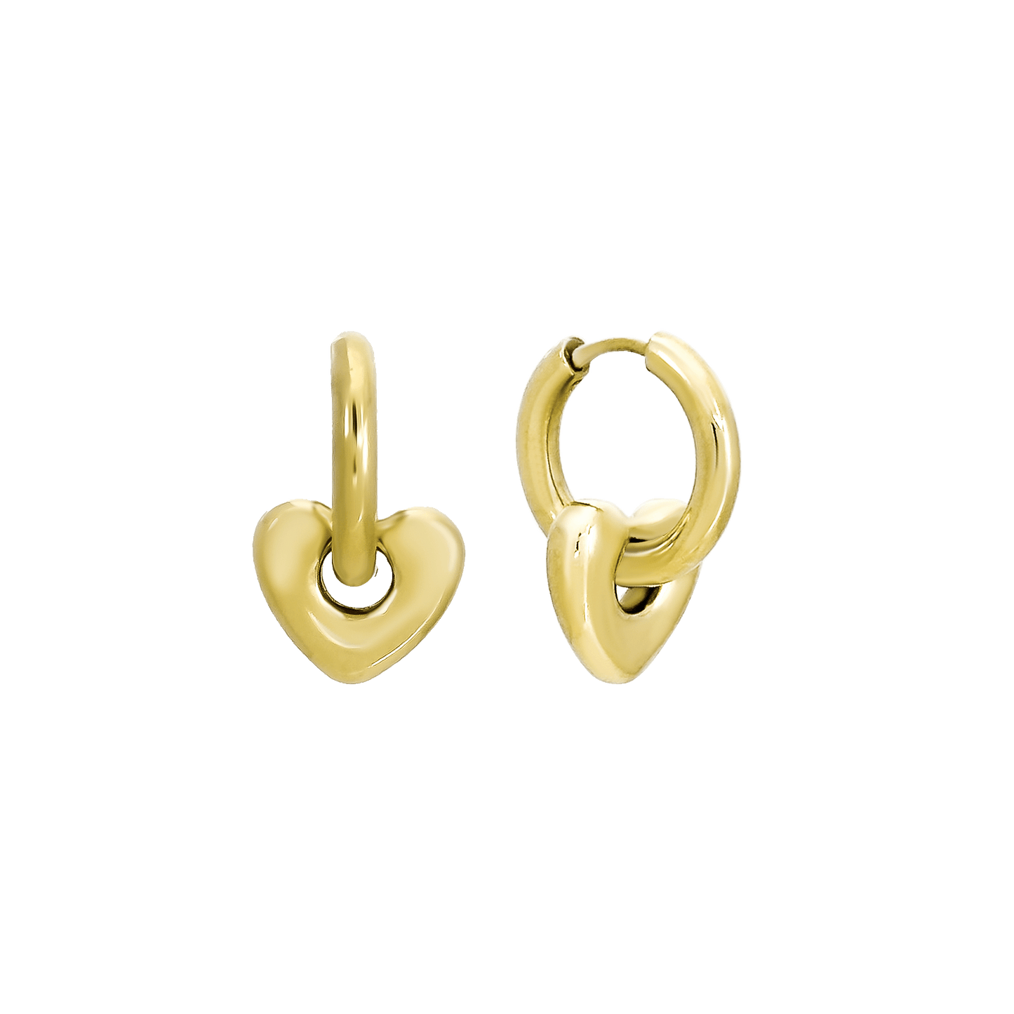 Heart_Hoops_Gold earrings