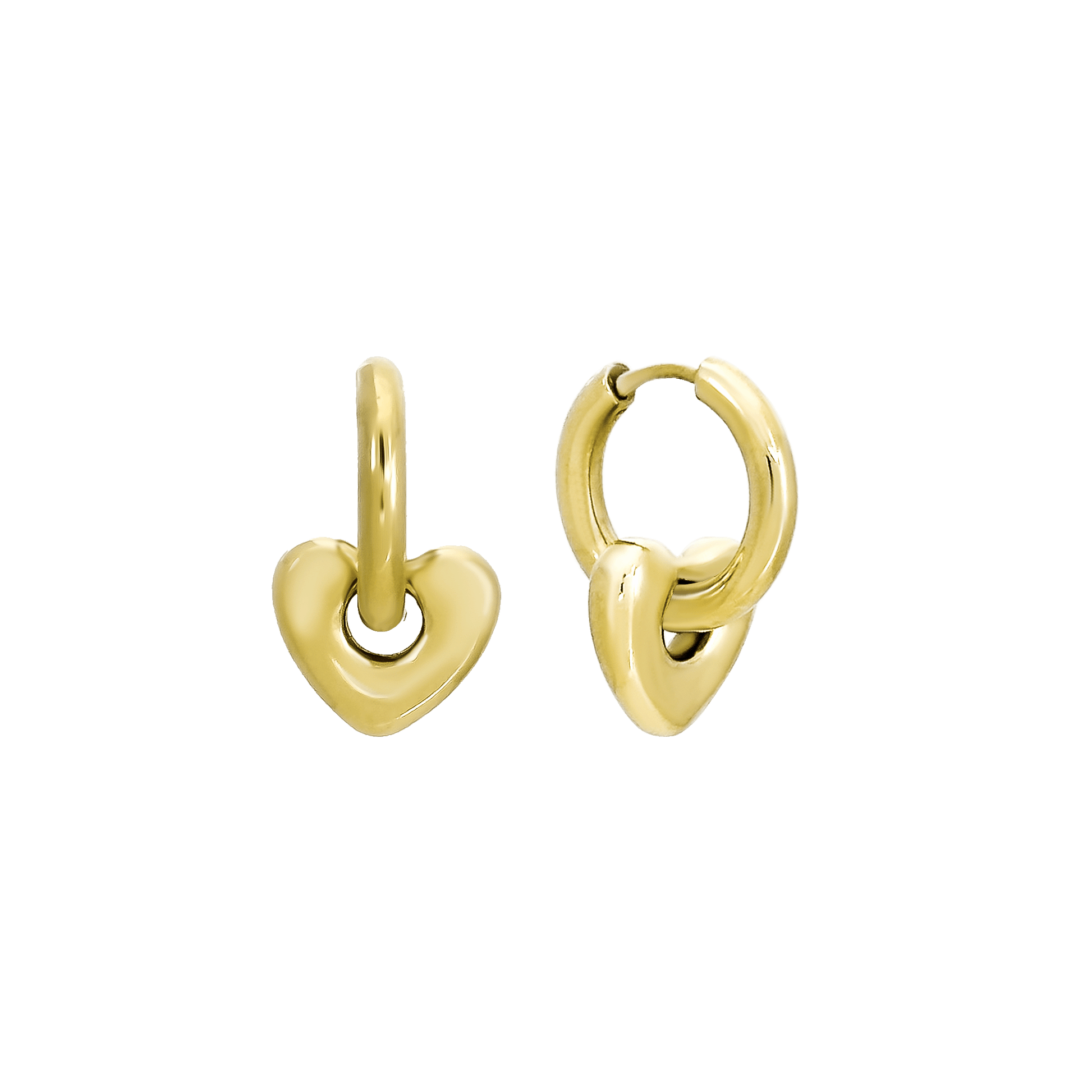 Heart_Hoops_Gold earrings