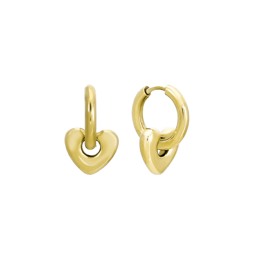 Heart_Hoops_Gold earrings