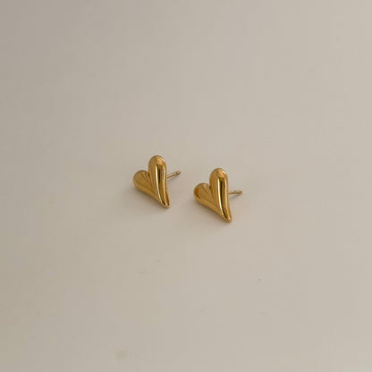 PUFFY HEART EARRINGS
