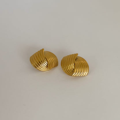 MIMI CHUNKY STUD VINTAGE EARRINGS
