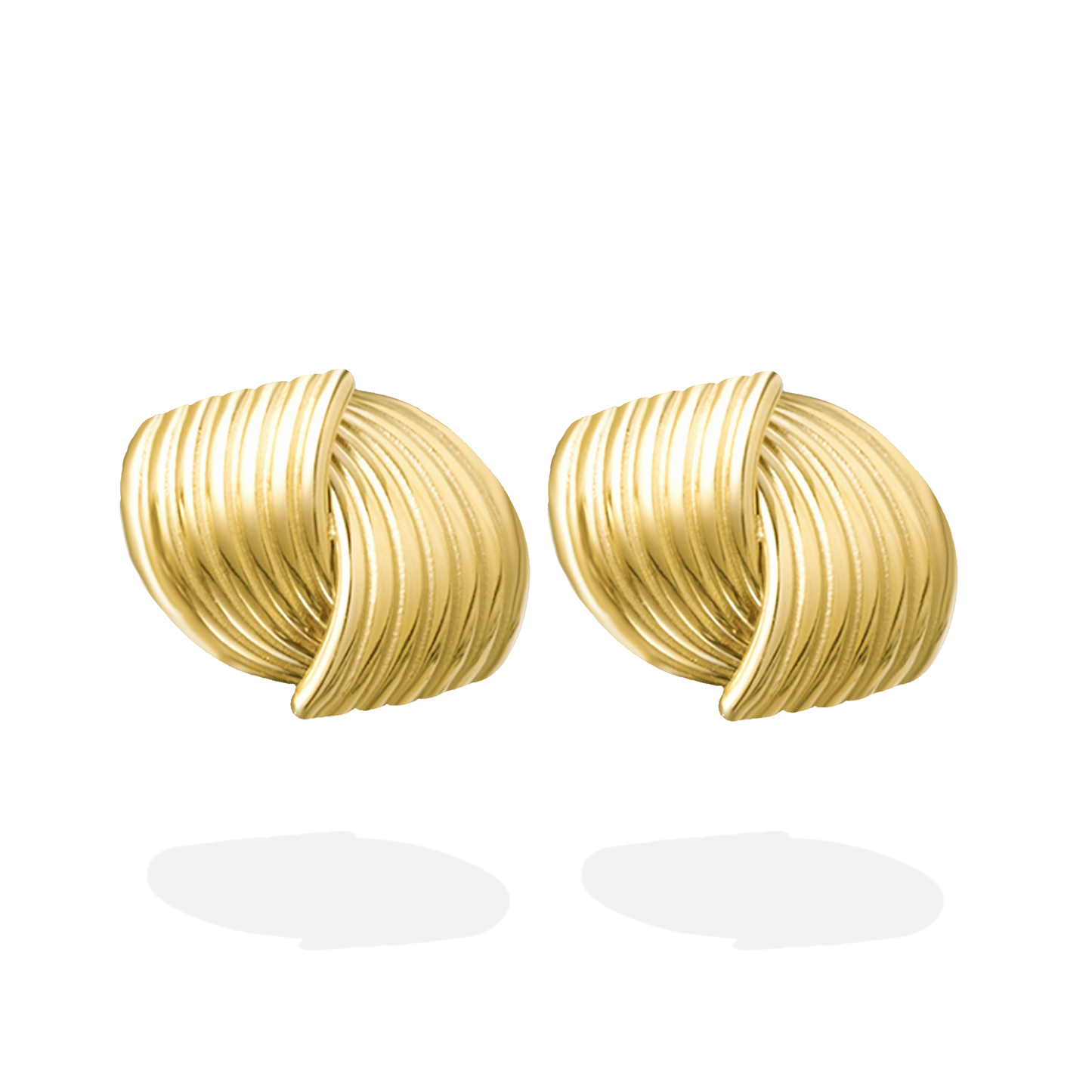 MIMI CHUNKY VINTAGE EARRINGS GOLD