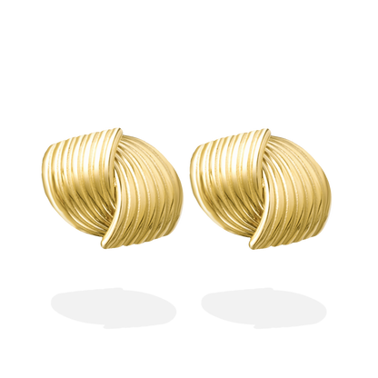 MIMI CHUNKY VINTAGE EARRINGS GOLD