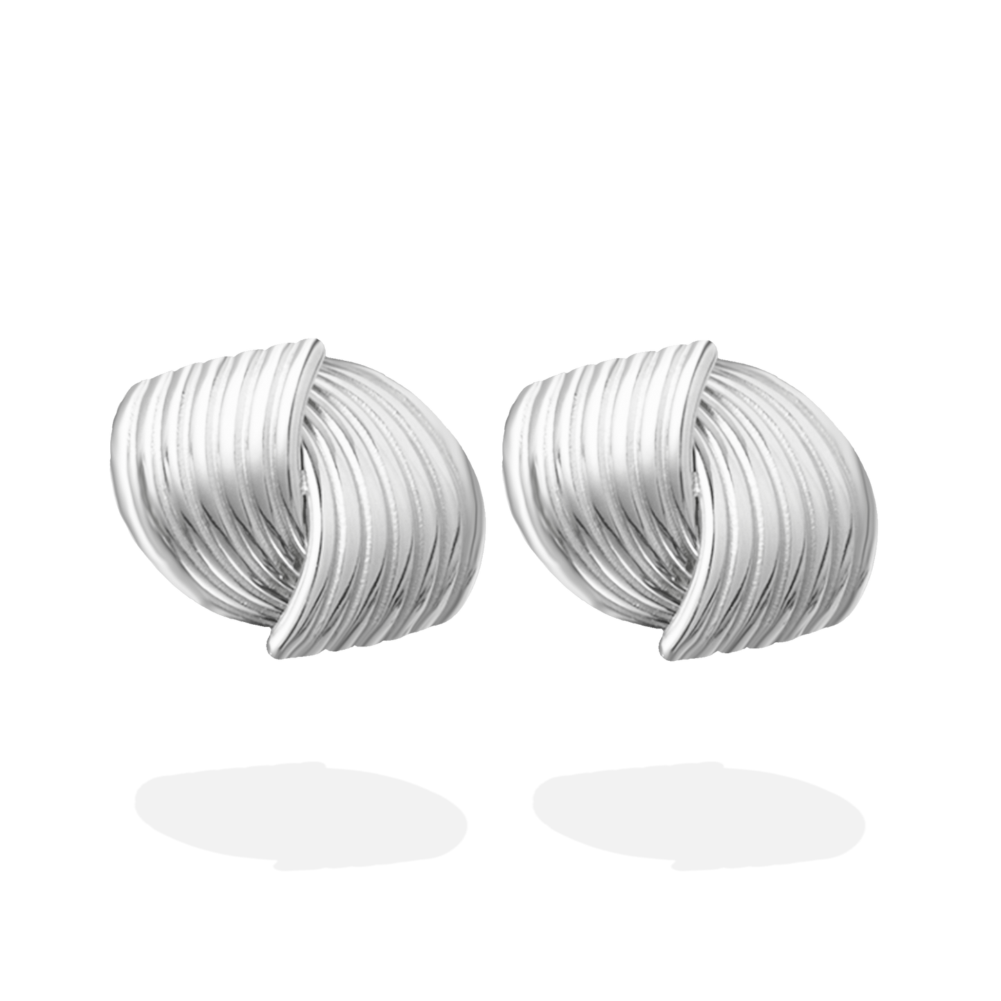 MIMI CHUNKY VINTAGE EARRINGS SILVER