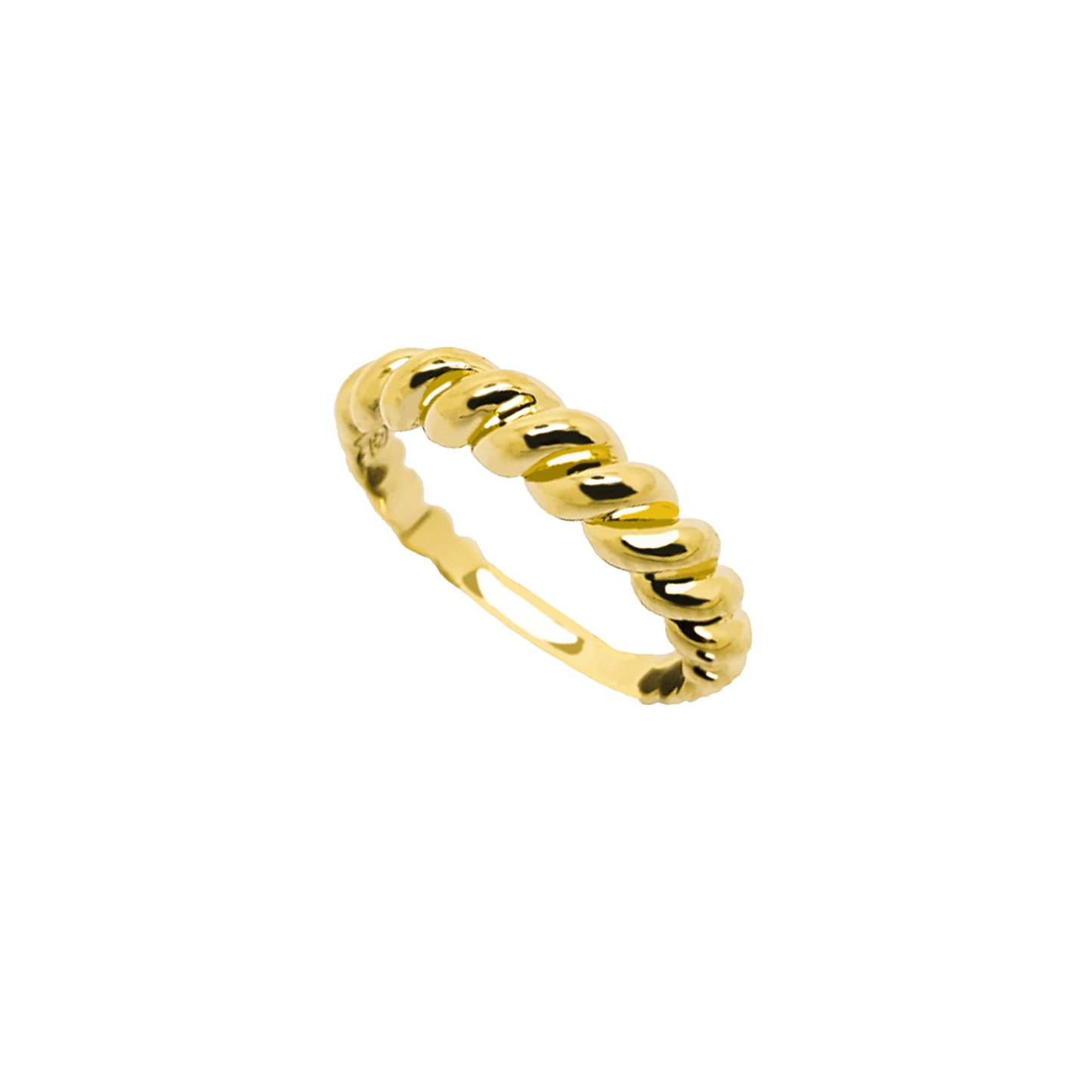 NARROW CROISSANT RING GOLD