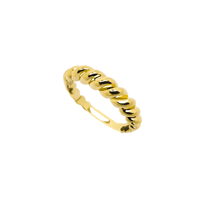 NARROW CROISSANT RING GOLD
