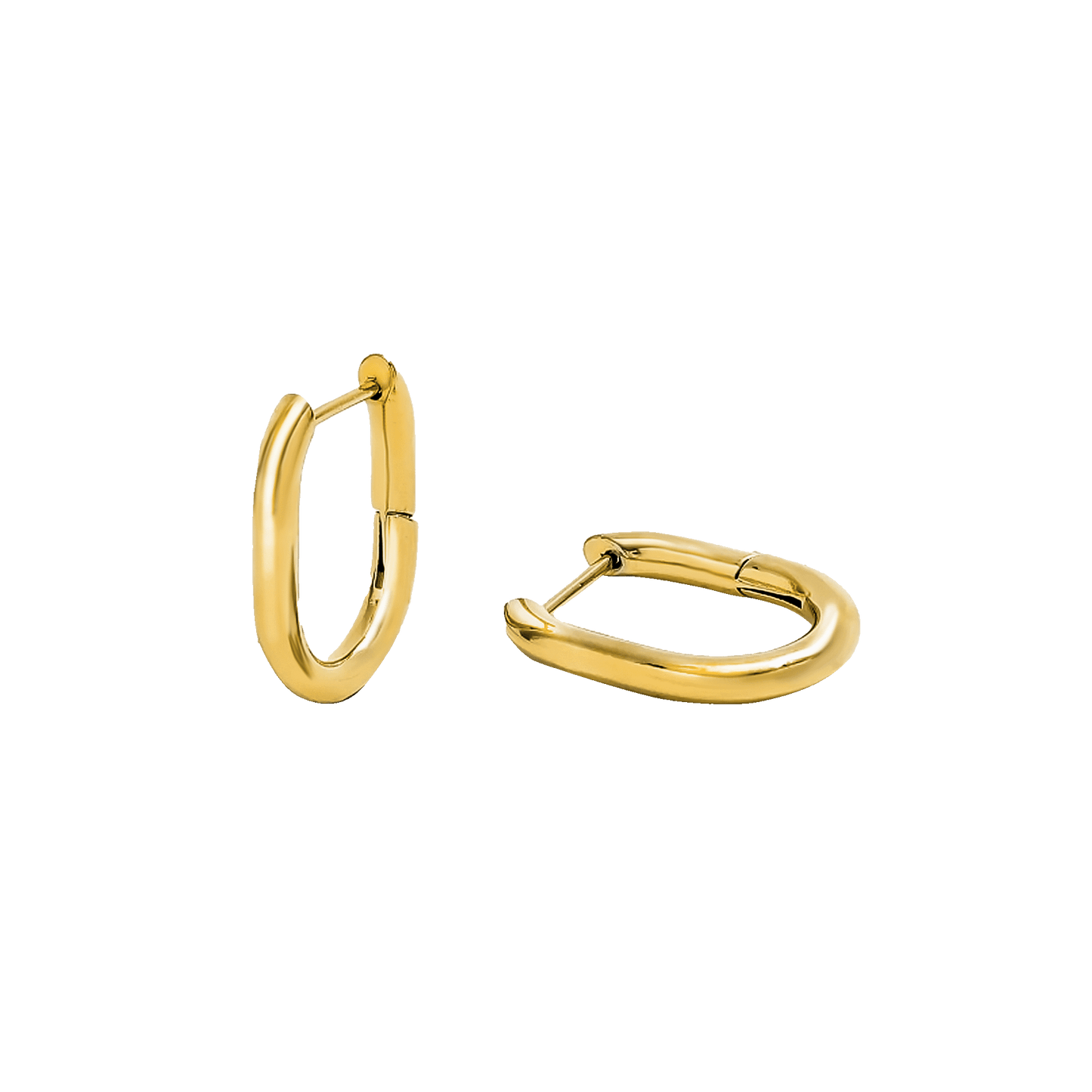 BASIC OVAL HOOPS GOLD