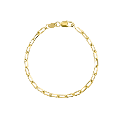 PAPERCLIP CHAIN BRACELET GOLD