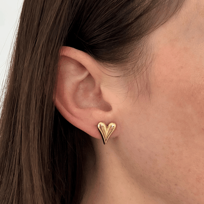 PUFFY HEART EARRINGS