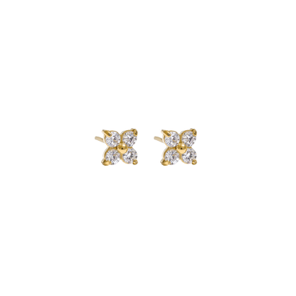 SOPHIA SMALL SHINY STUD EARRINGS GOLD