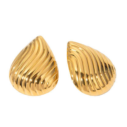 Chunky Teardrop Statement Earrings