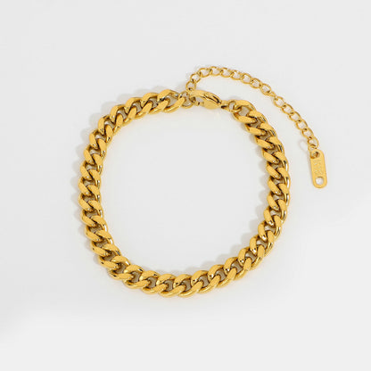 Chunky Gold Curb Link Bracelet