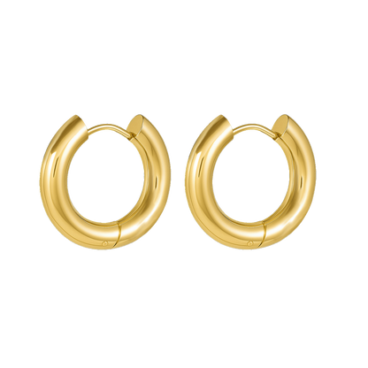 VINTAGE CHUNKY HOOPS GOLD