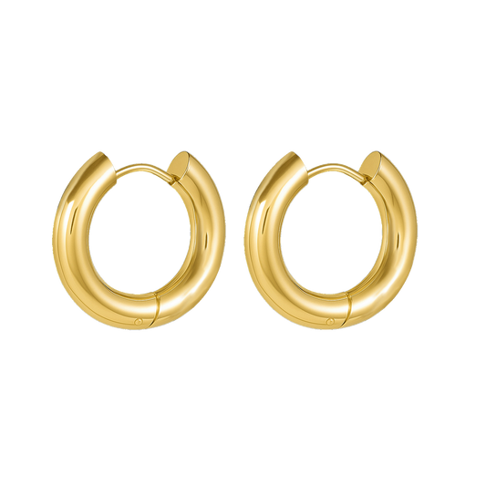 VINTAGE CHUNKY HOOPS GOLD
