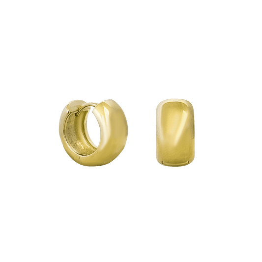 BASIC CHUNKY HUGGIE HOOPS GOLD