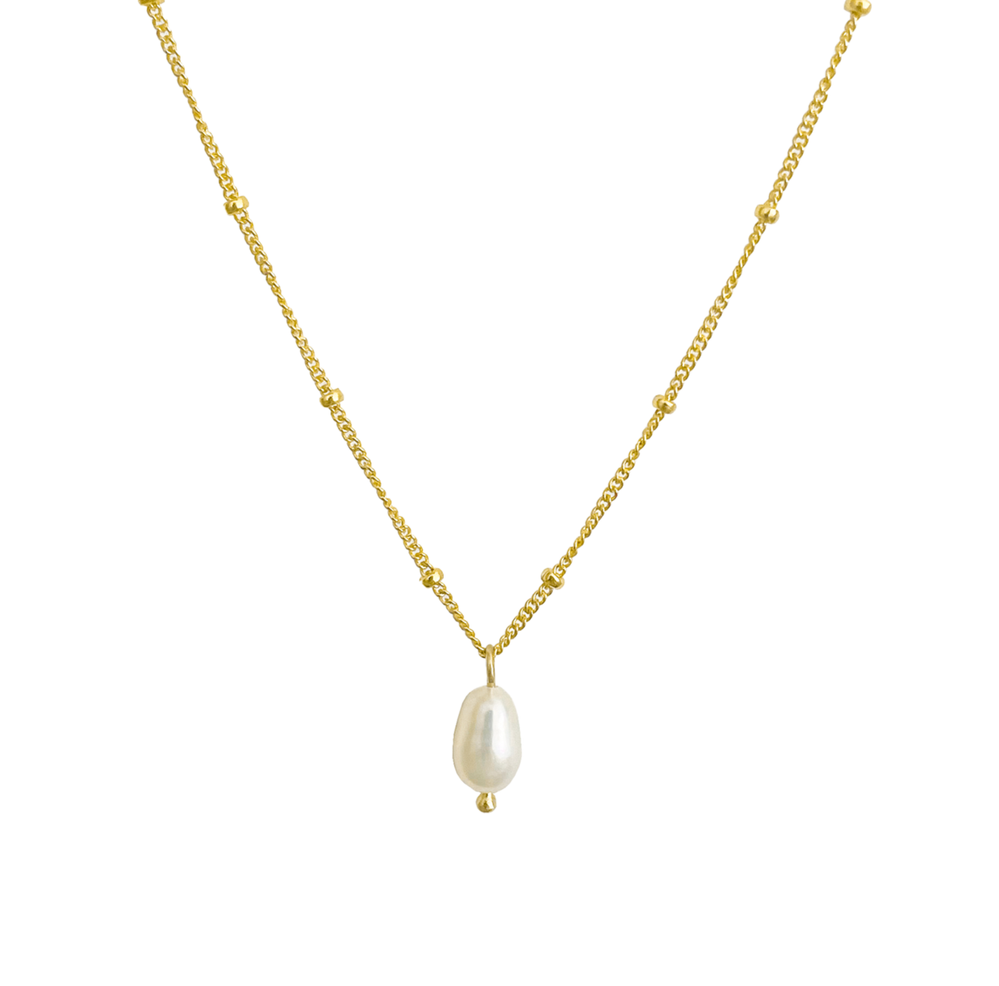 pearl necklace delicate wedding everyday