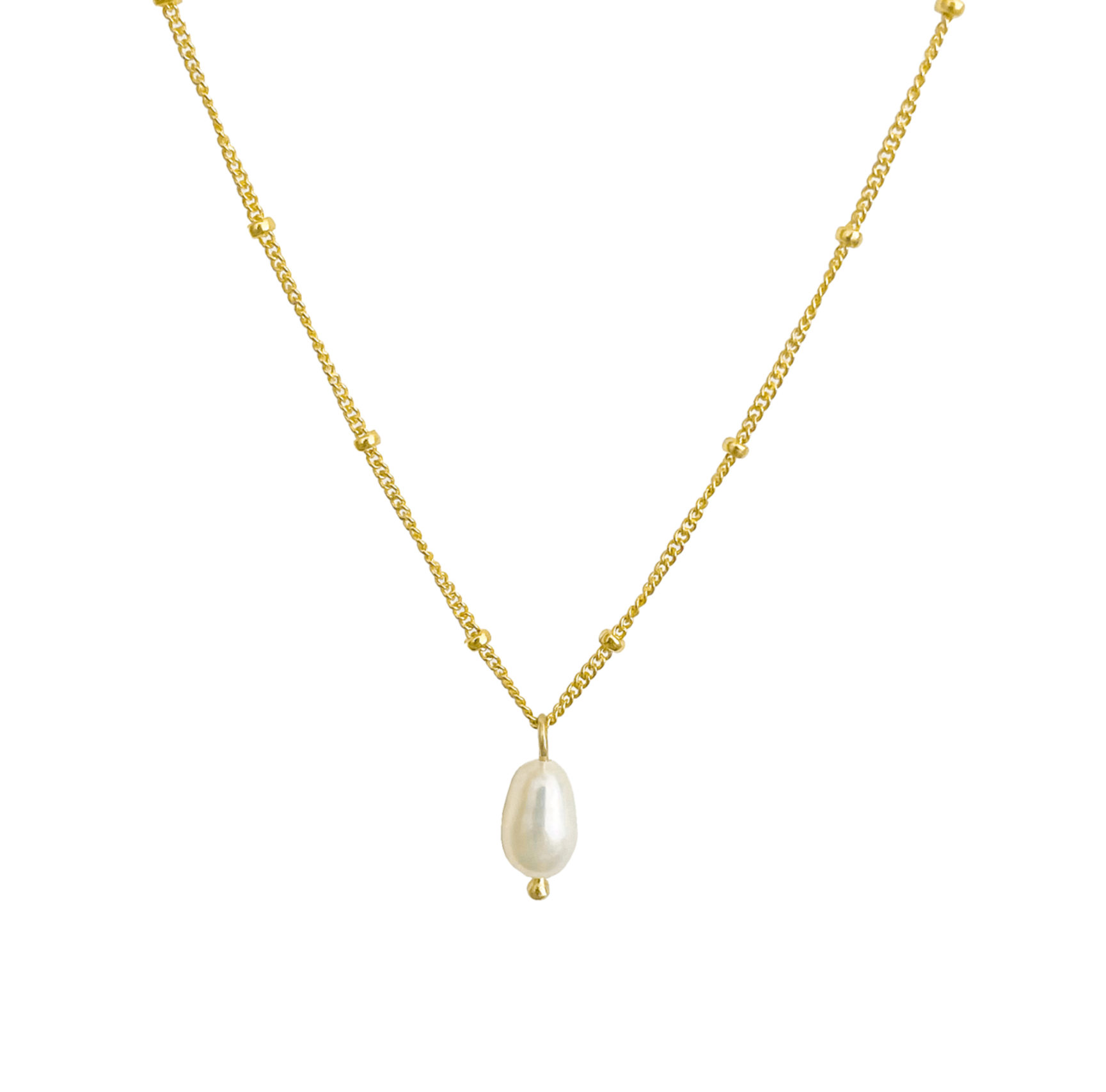 pearl necklace delicate wedding everyday