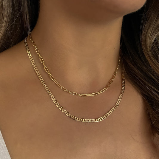 Flat Marine Chain Necklace