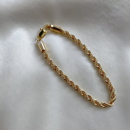 rope bracelet gold essential